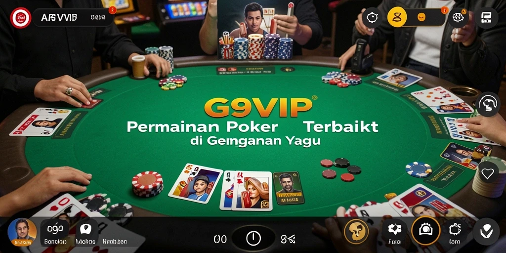 Tampilan menarik saat bermain Poker di G9VIP dengan antarmuka modern.