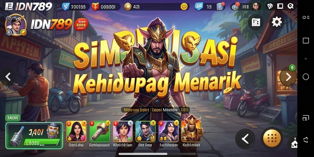 Gameplay IDN789 menampilkan interaksi karakter yang menarik dalam dunia simulasi.