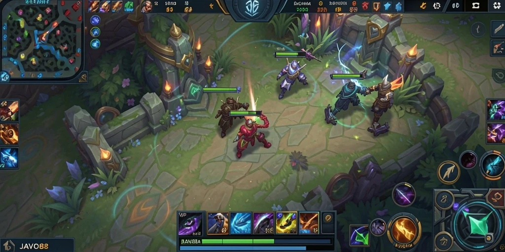 Screenshot gameplay JAVO88 yang menegangkan dan strategis.