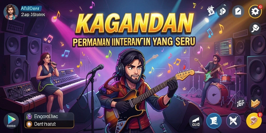 Menampilkan gameplay seru dengan lagu-lagu yang memukau.