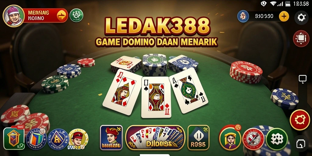Tangkapan layar menunjukkan gameplay Domino yang menarik dan seru.