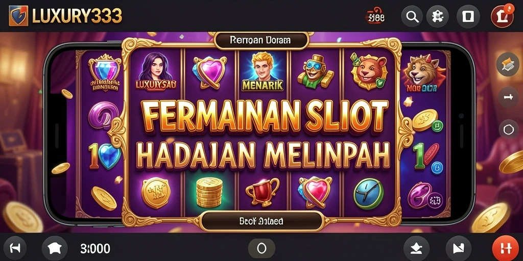 Tampilan gameplay menarik LUXURY333 dengan desain Slot yang memukau.