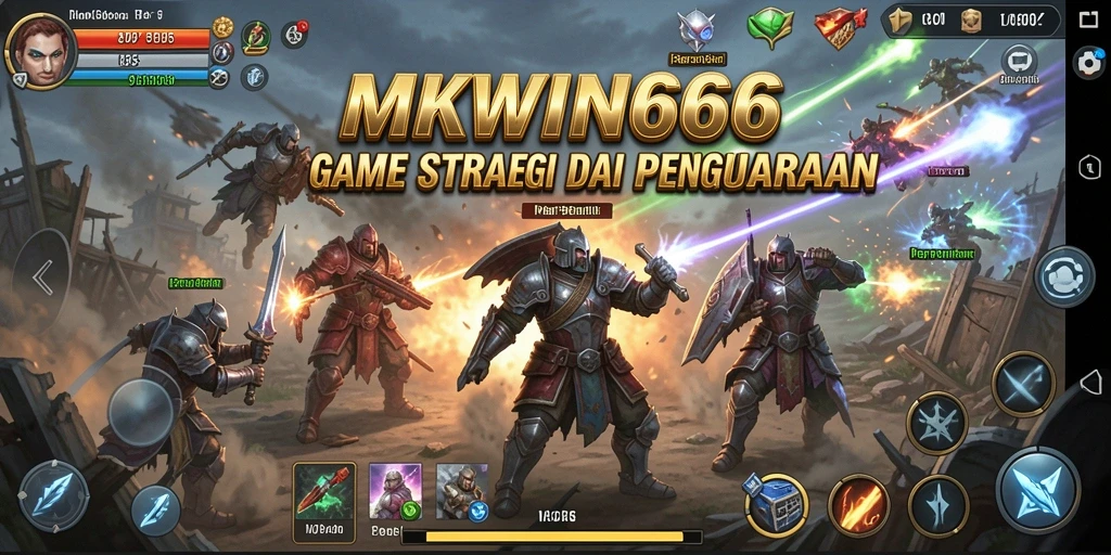 Tangkapan layar gameplay MKWIN666 menampilkan aksi pertempuran strategi yang seru.